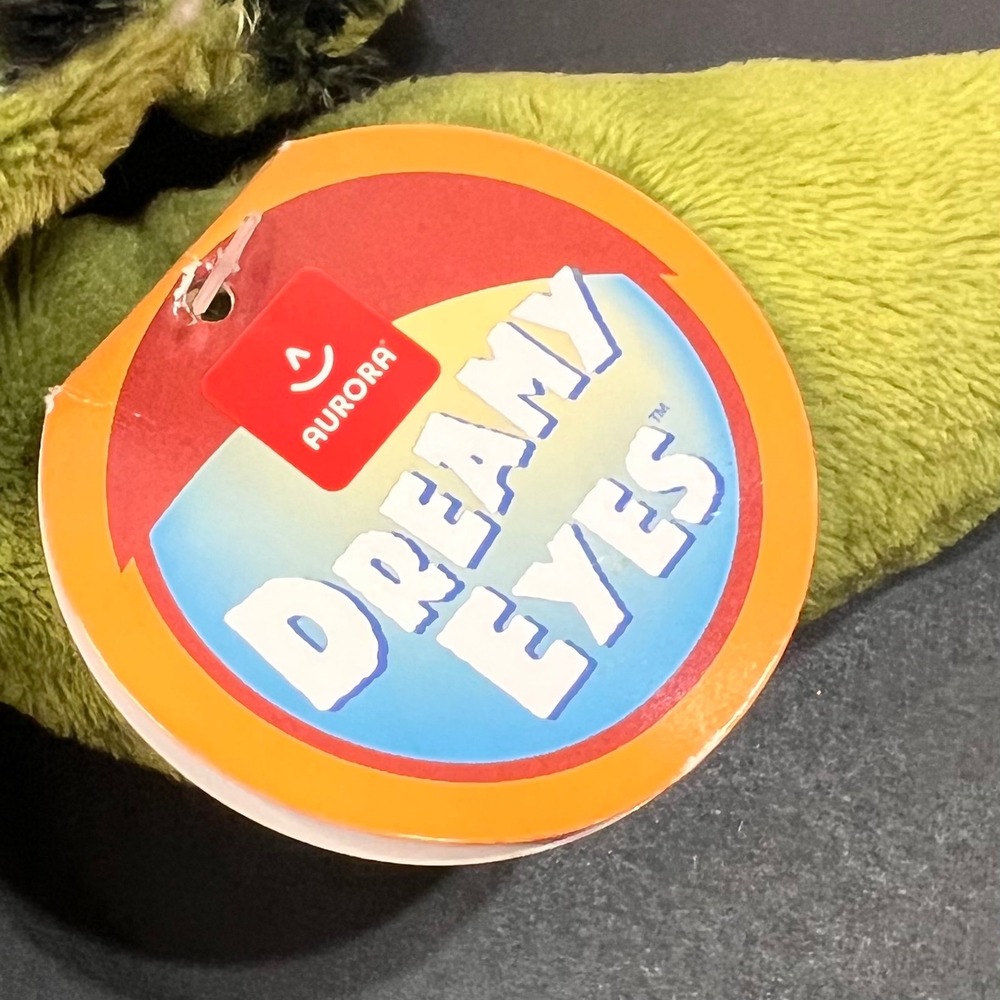 Aurora Dreamy Eyes 10in Turtle Plush Green NWT Big Eye Sea Turtle Stuffed Toy - Picture 3 of 7